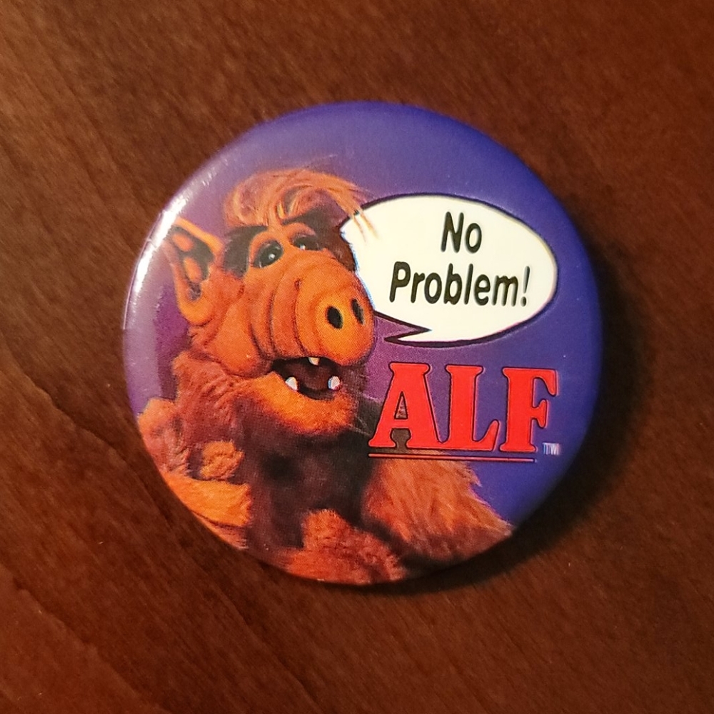 Buy2 Get 1 FREE!!Vintage Alf Button Pin